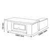 Zoe 1600MM Executive Office Table - Image 2
