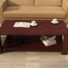 Mahogany coffee table.