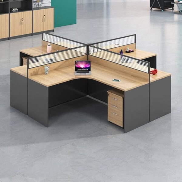 4-Way Curved Workstation