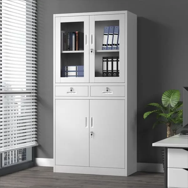 2-Door Metallic Office Cabinet - Image 3