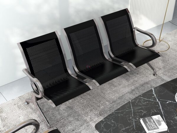 3 Seaters Linked Chair Reception Waiting Bench - Image 6