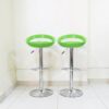 Green Plastic Adjustable Barstool