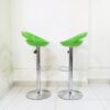 Green Plastic Adjustable Barstool - Image 3