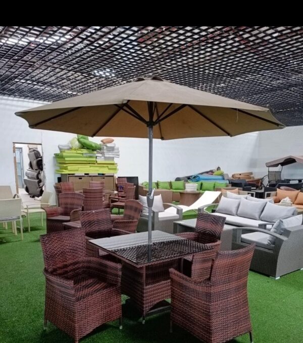 4-Seater Outdoor Set With Umbrella