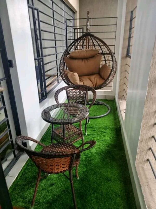 2-Seater Outdoor Set + Swing Chair