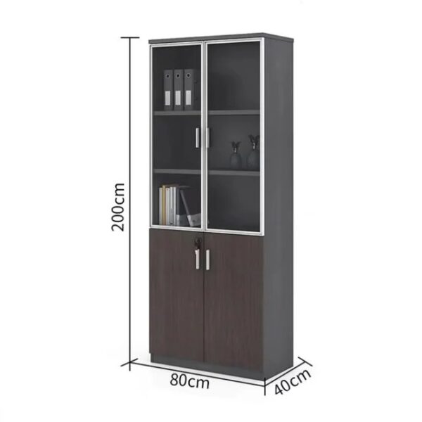 2- Door Wooden File Cabinet