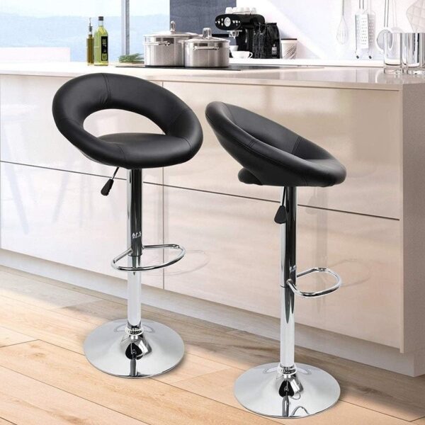 Black Swivel Barstool