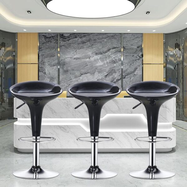 Black Swivel Barstool