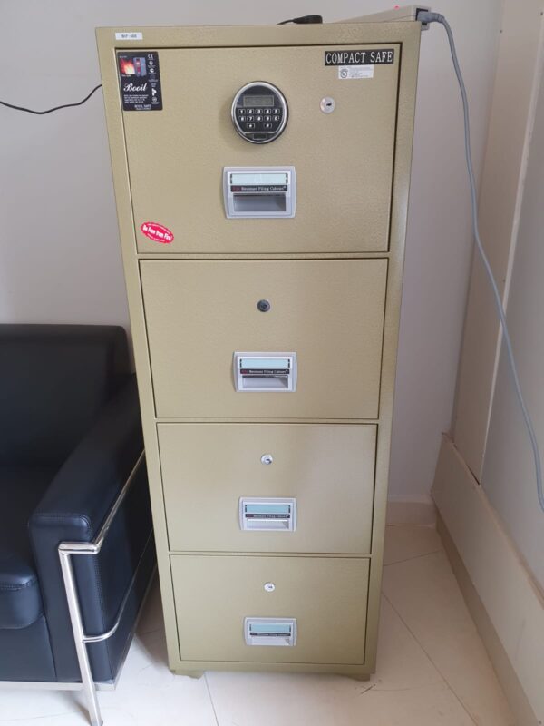 4-Drawer Fireproof Safe Cabinet