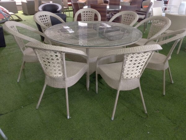 8-Seater Round Dining Set