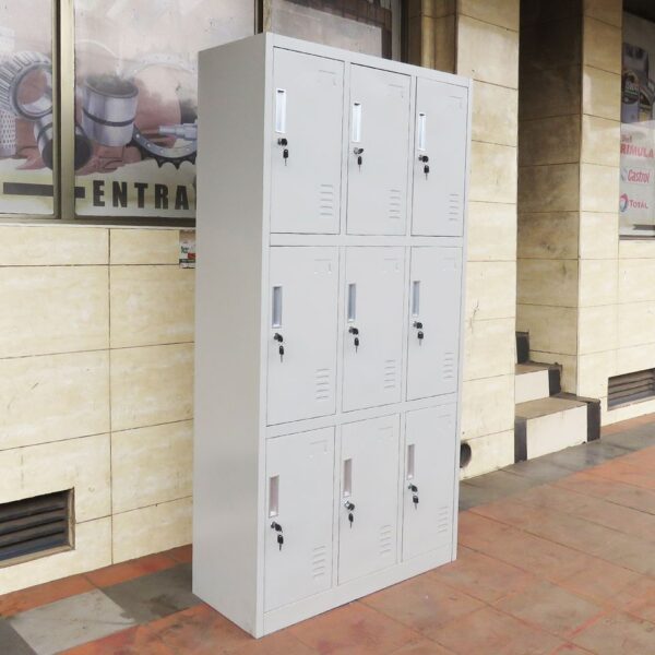 9-Locker Industrial Storage Cabinet