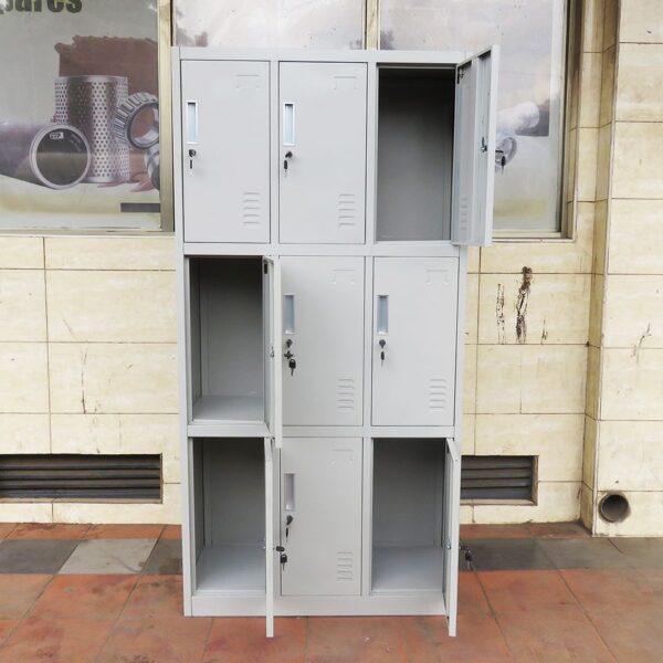 9-Locker Storage Cabinet