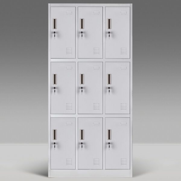 9-Locker Storage Cabinet