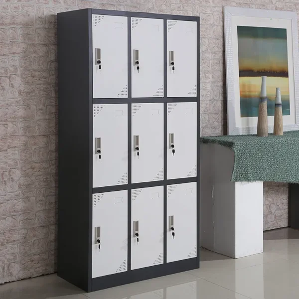 9-Locker Storage Cabinet