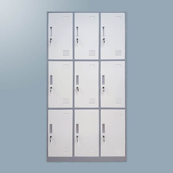 9-Locker Industrial Cabinet