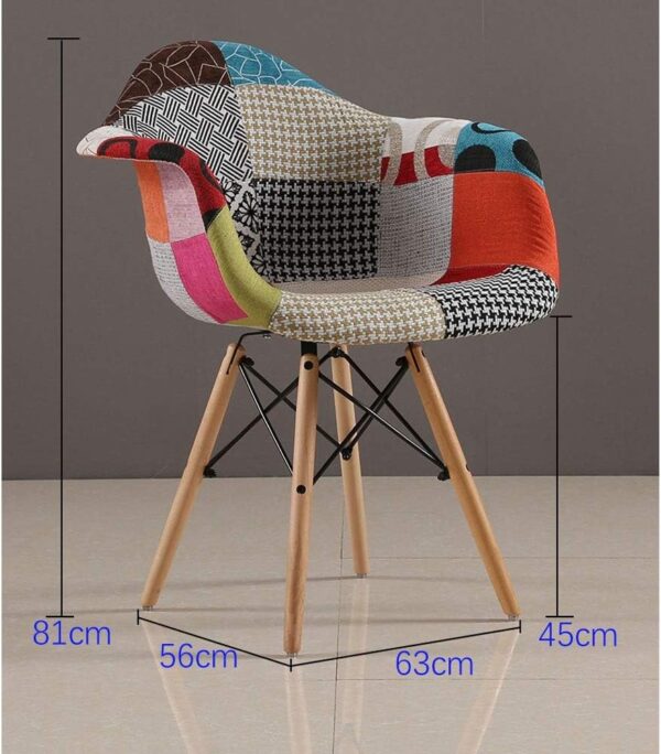 Patchwork Multicolor Bistro Chair