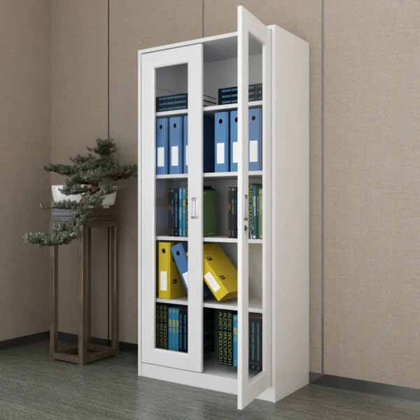 Full Glass Metallic Cabinet