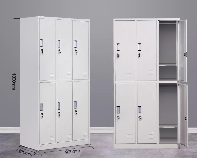 6 Locker metallic cabinet