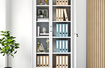Full Glass Metallic Cabinet