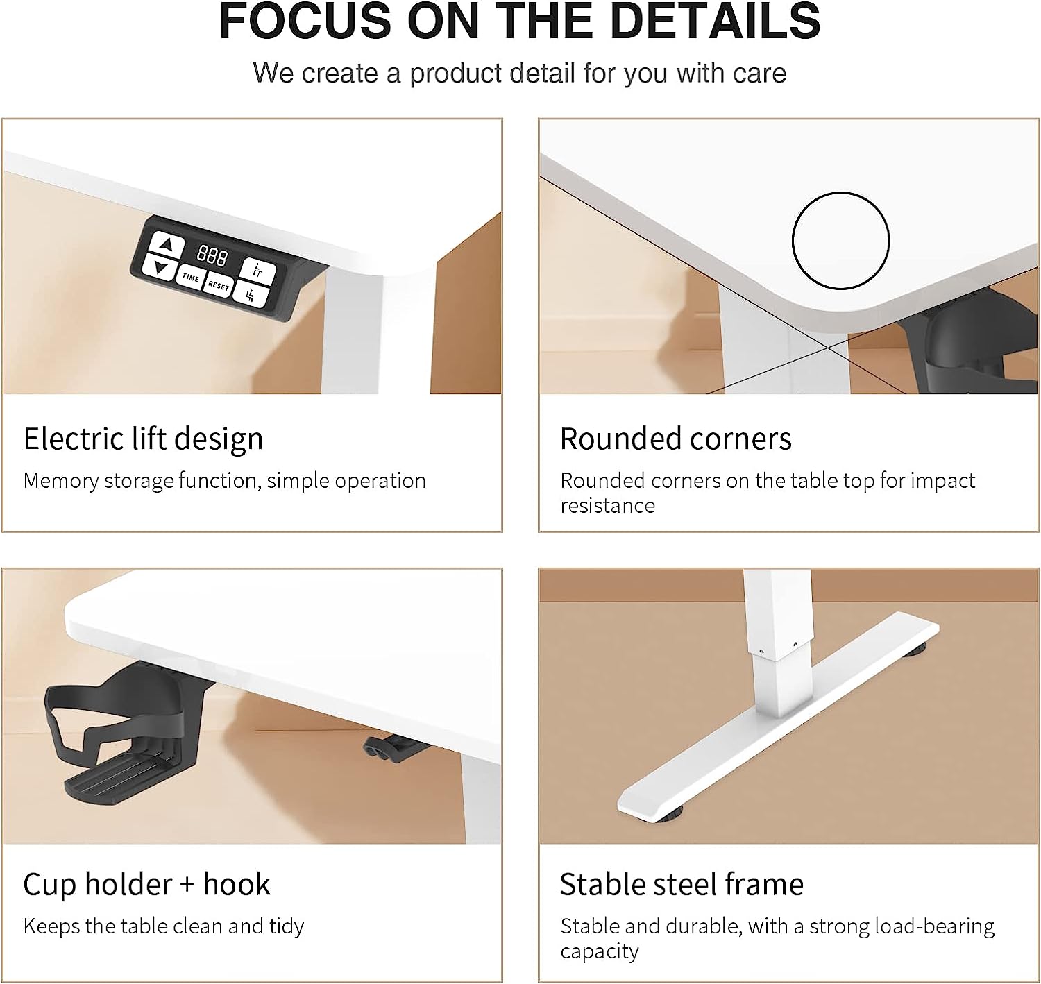 Electric Height Adjustable Standing Desk - Image 2