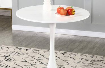 White Round Dining Table