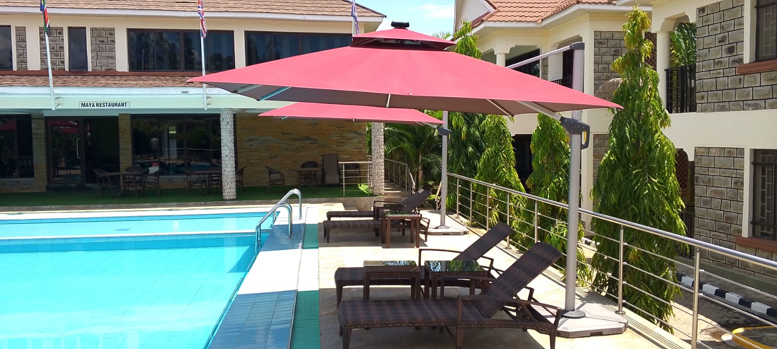 Patio Umbrella With a Solar Panel