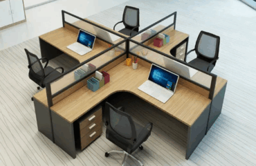 4-Way Curved Workstation