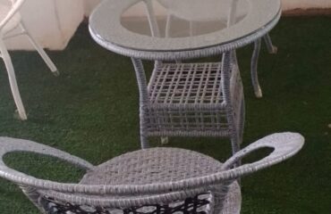 Grey 2-Seater Outdoor Set