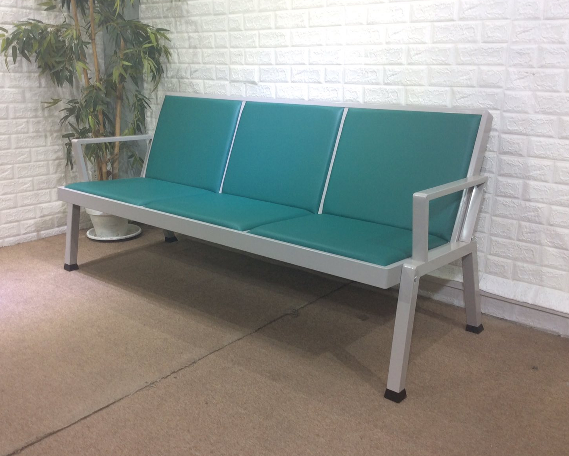 3-Seater Heavy Duty Padded Waiting Bench - Image 3