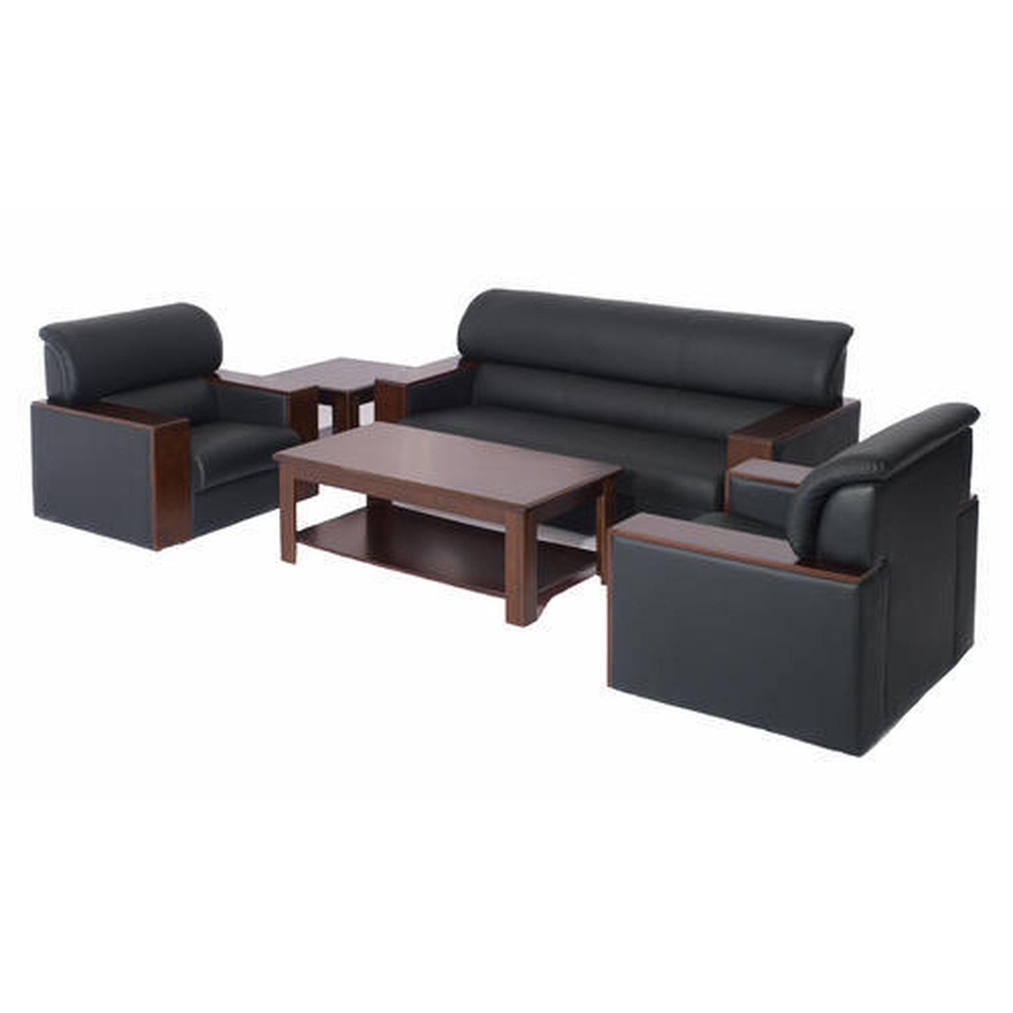 5-Seater Executive Mahogany Sofa Set - Image 2
