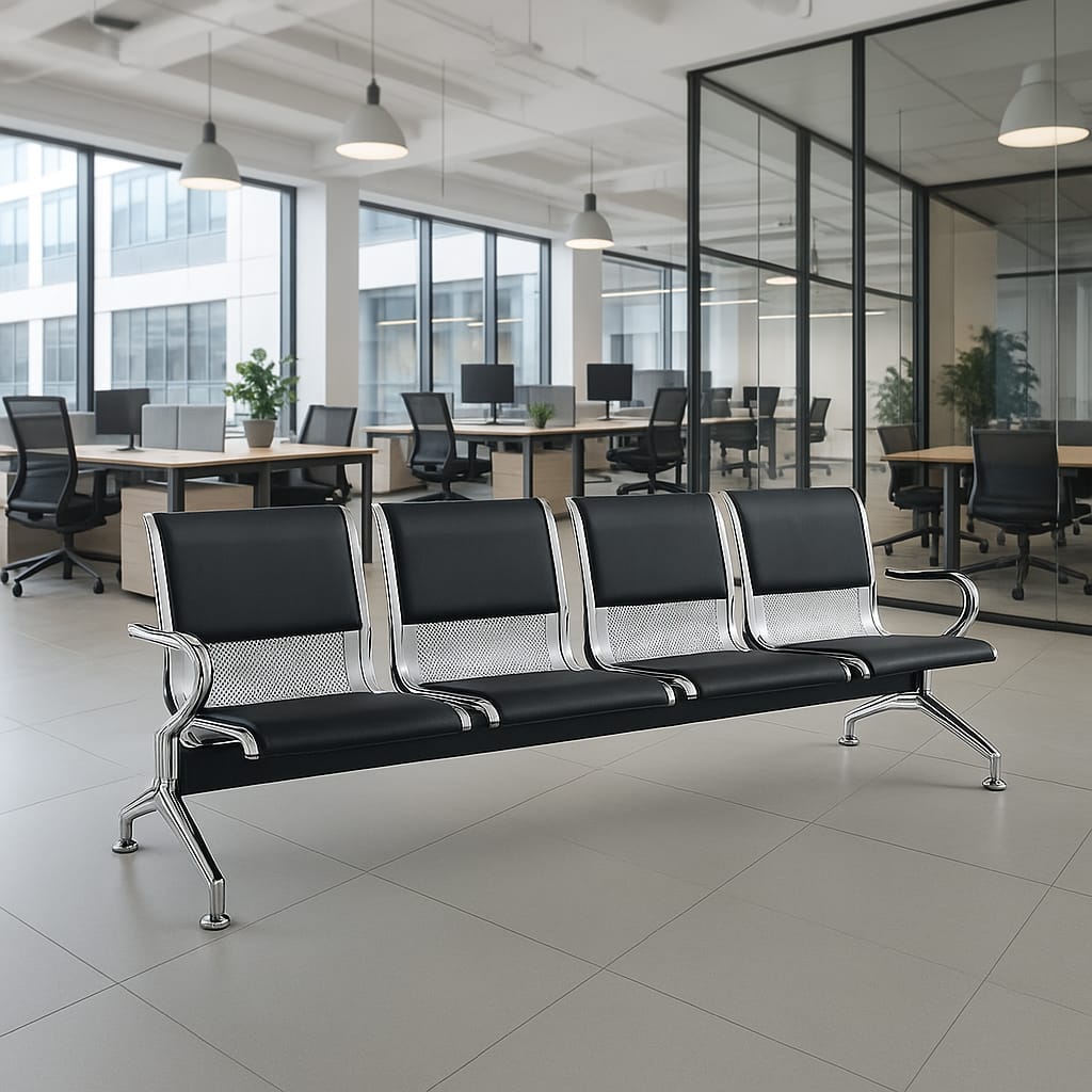 4-Link Padded Waiting Bench