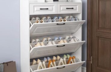 22-Pair Bucket Flip Shoe Rack