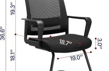 Cantilever Mesh Waiting Chair